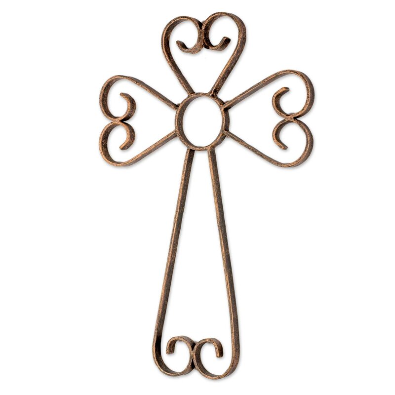 Bloomsbury Market Unconditional Love Wrought Iron Wall Cross Wayfair